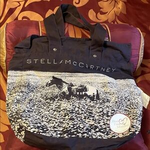 Stella McCartney Black and White Horse Print Tote, vintage promotional tote